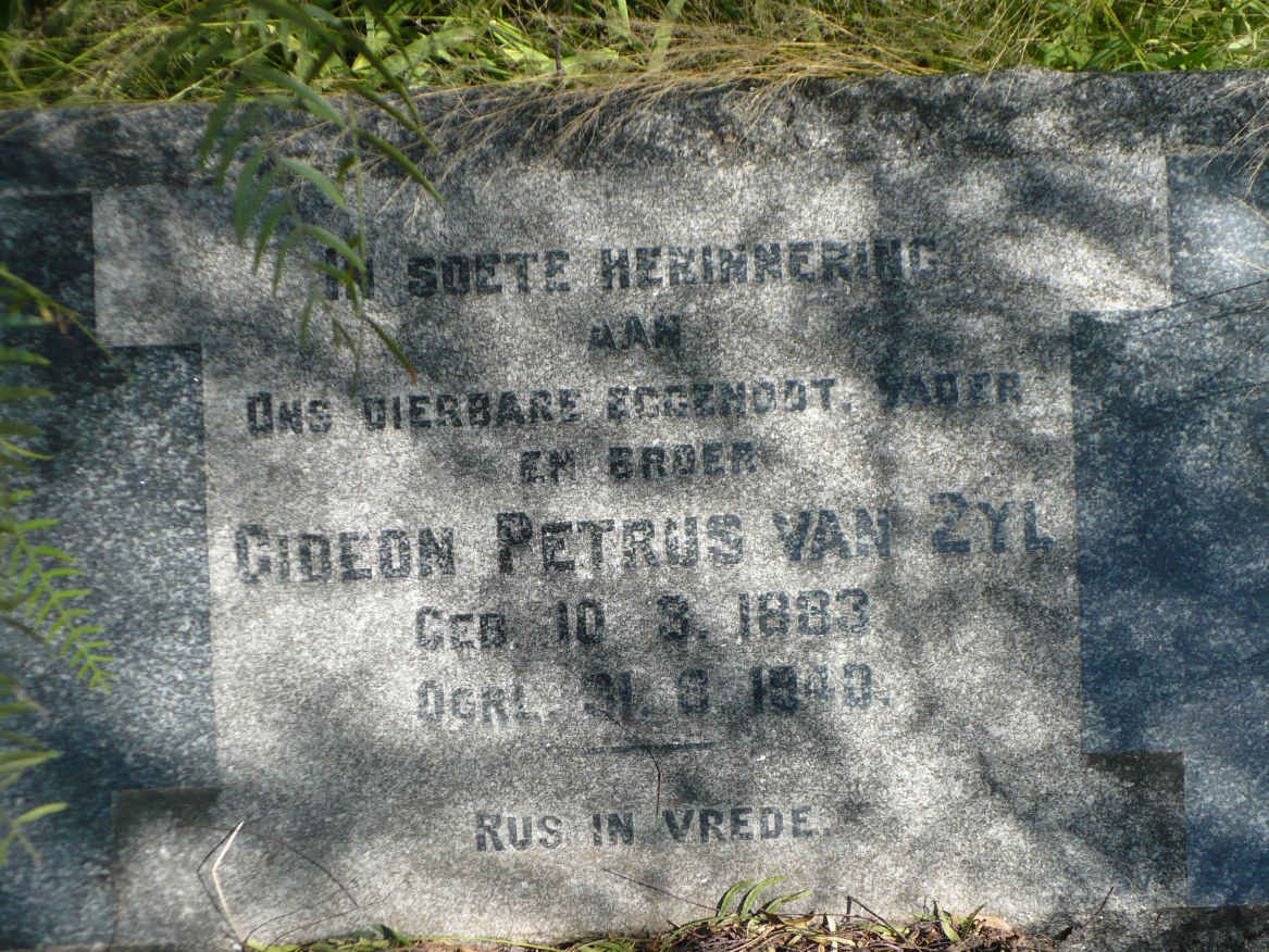 ZYL Gideon Petrus, van 1883-1943