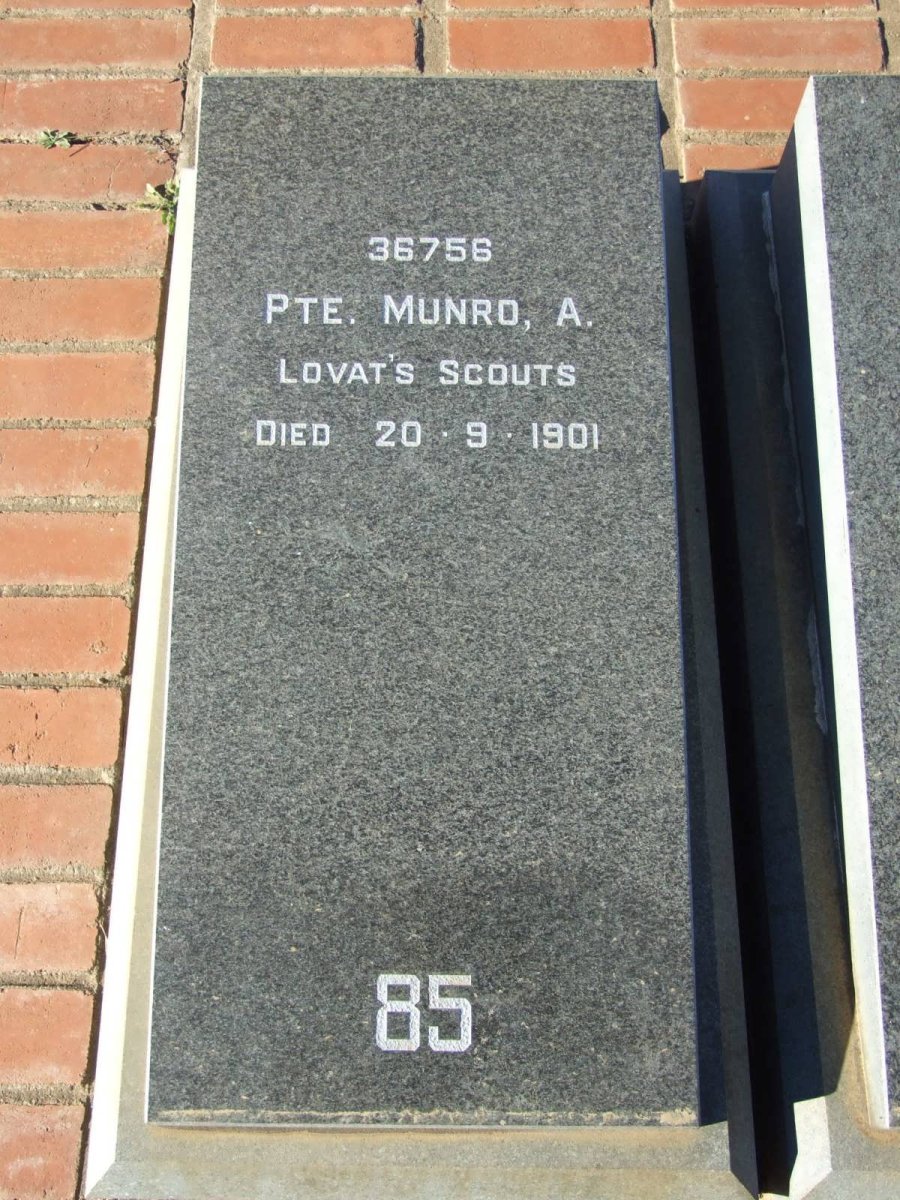 MUNRO A. -1901