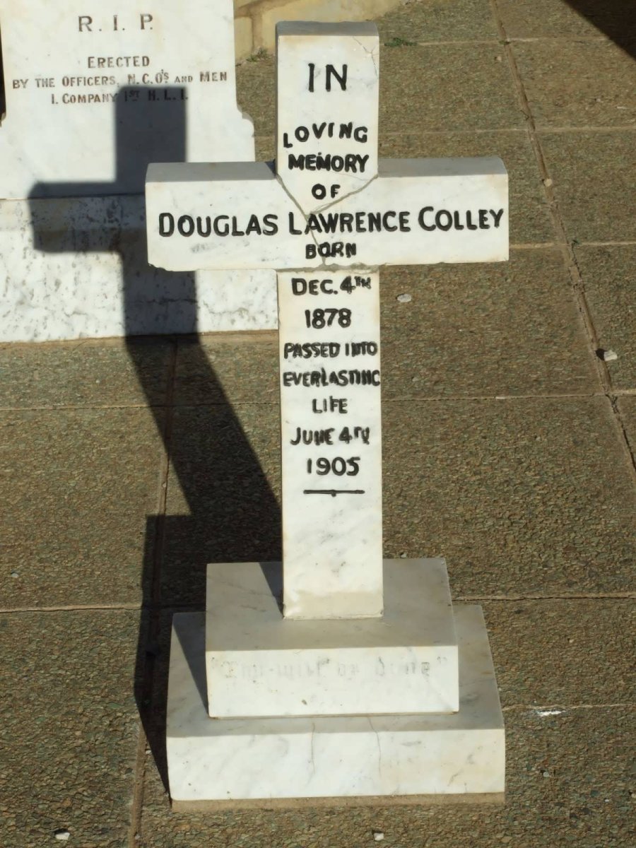 COLLEY Douglas Lawrence 1878-1905