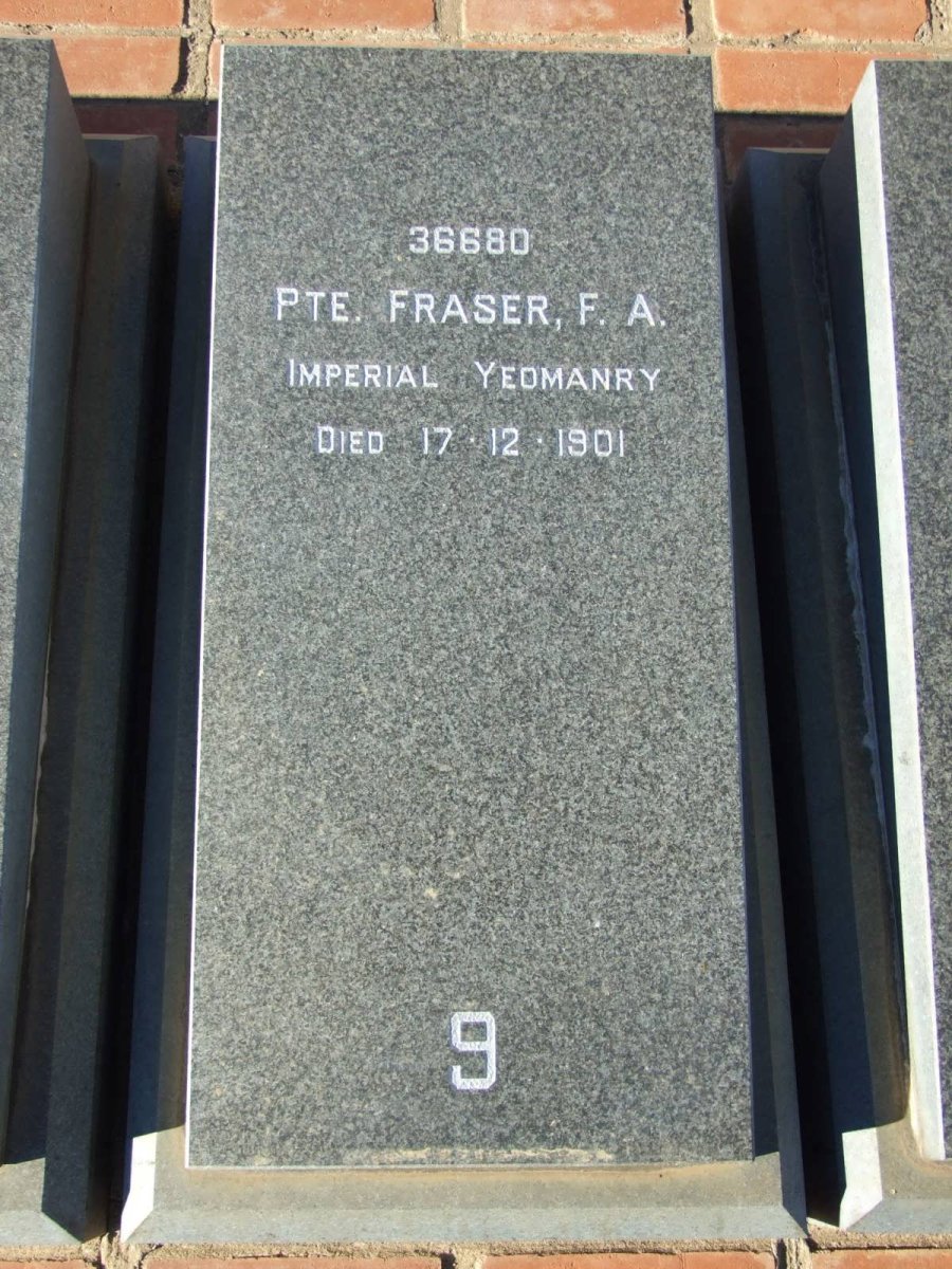 FRASER F.A. -1901