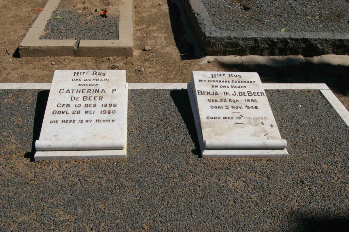 BEER Benjamin J., de 1896-1946 &amp; Catherina P. 1896-1980