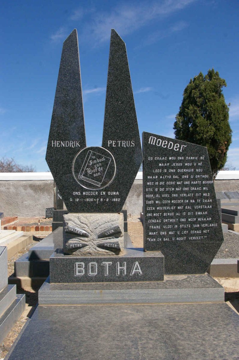 BOTHA Hendrik Petrus 1936-1982