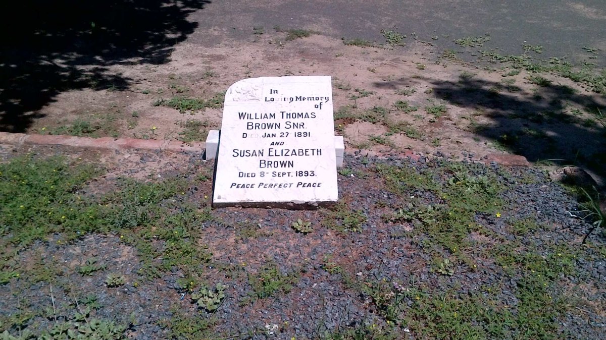BROWN William Thomas -1891 &amp; Susan Elizabeth -1893