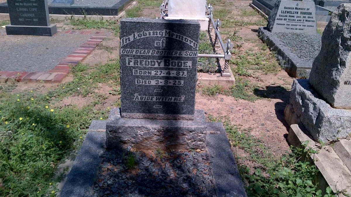 BODE Freddy 1887-1925