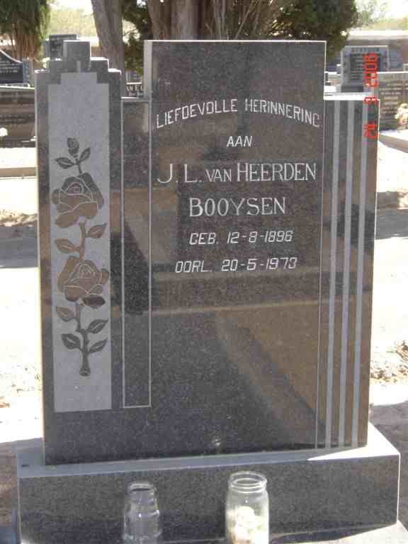 BOOYSEN J.L. van Heerden 1896-1973