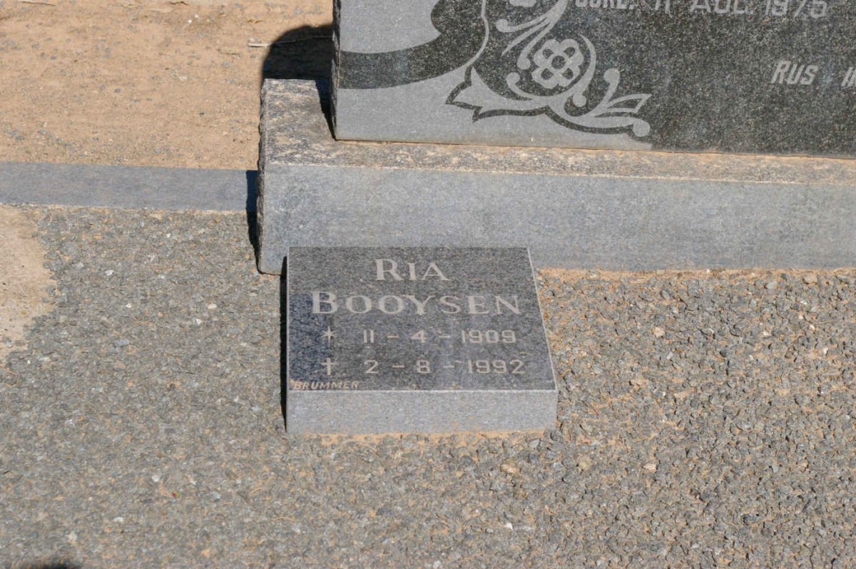 BOOYSEN Petrus Johannes 1891-1975 &amp; Hester Mensiena WANNENBURG 1894-1966 :: BOOYSEN Ria 1909-1992