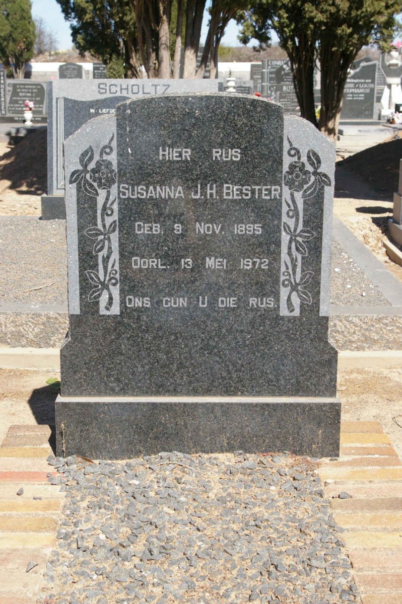 BESTER Susanna J.H. 1895-1972