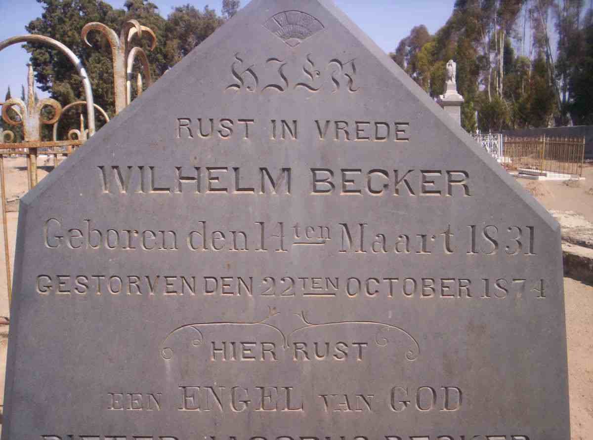 BECKER Wilhelm 1831-1874