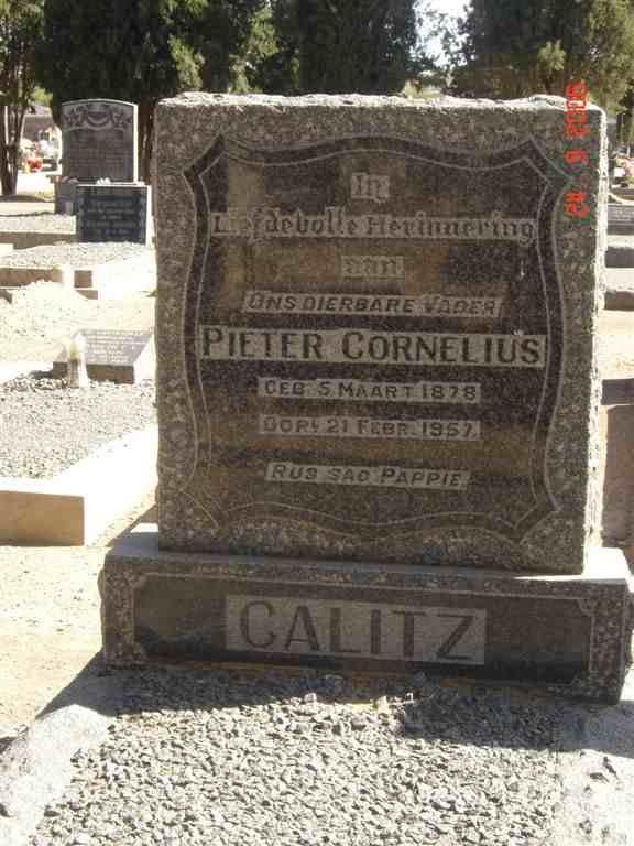 CALITZ Pieter Cornelius 1878-1957