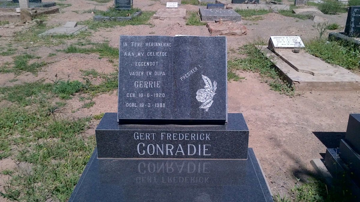 CONRADIE Gert Frederick 1920-1988