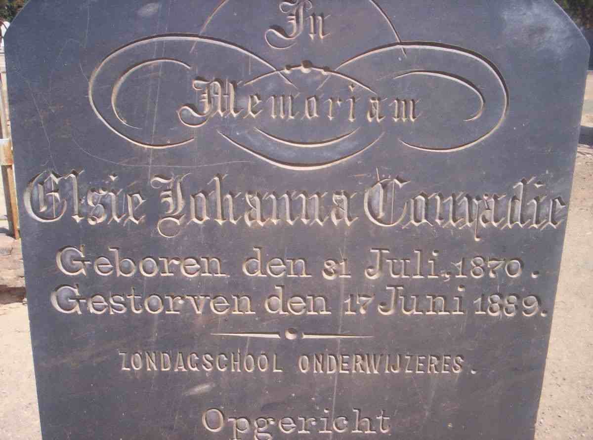 CONRADIE Elsie Johanna 1870-1889