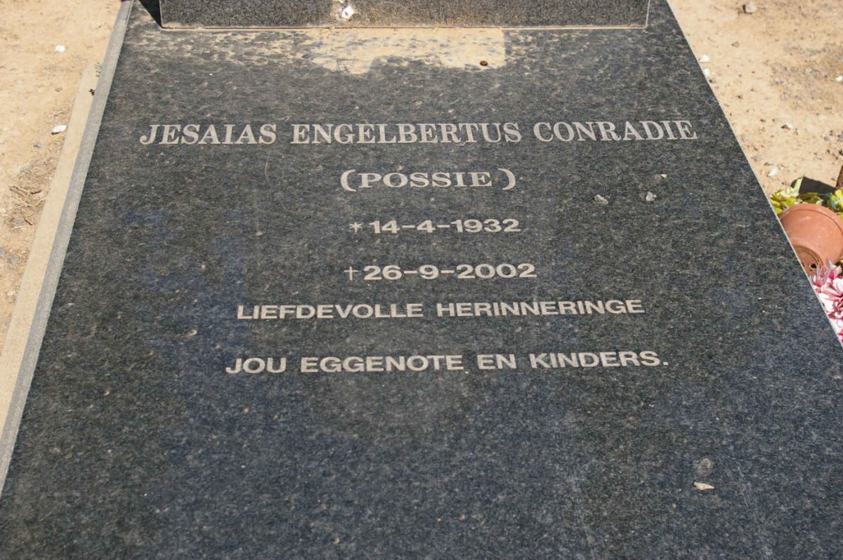 CONRADIE Petrus Wilhelmus 1928-1974 :: CONRADIE Jesaias Engelbertus 1932-2002
