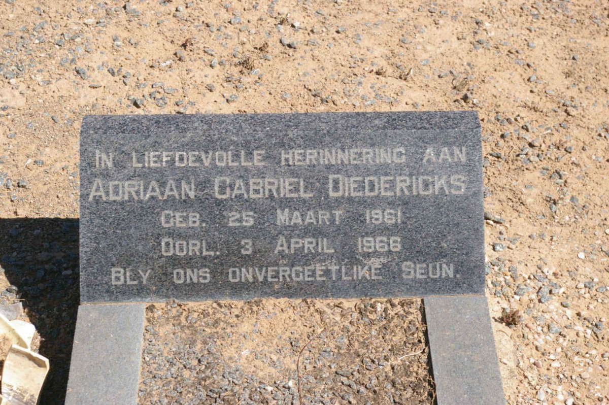 DIEDERICKS Adriaan Gabriel J. 1894-1982 :: DIEDERICKS Cathy 1956-1976 :: DIEDERICKS Adriaan Gabriel 1961-1966