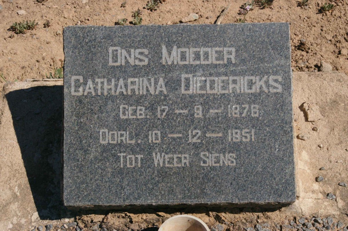 DIEDERICKS Catharina 1876-1951