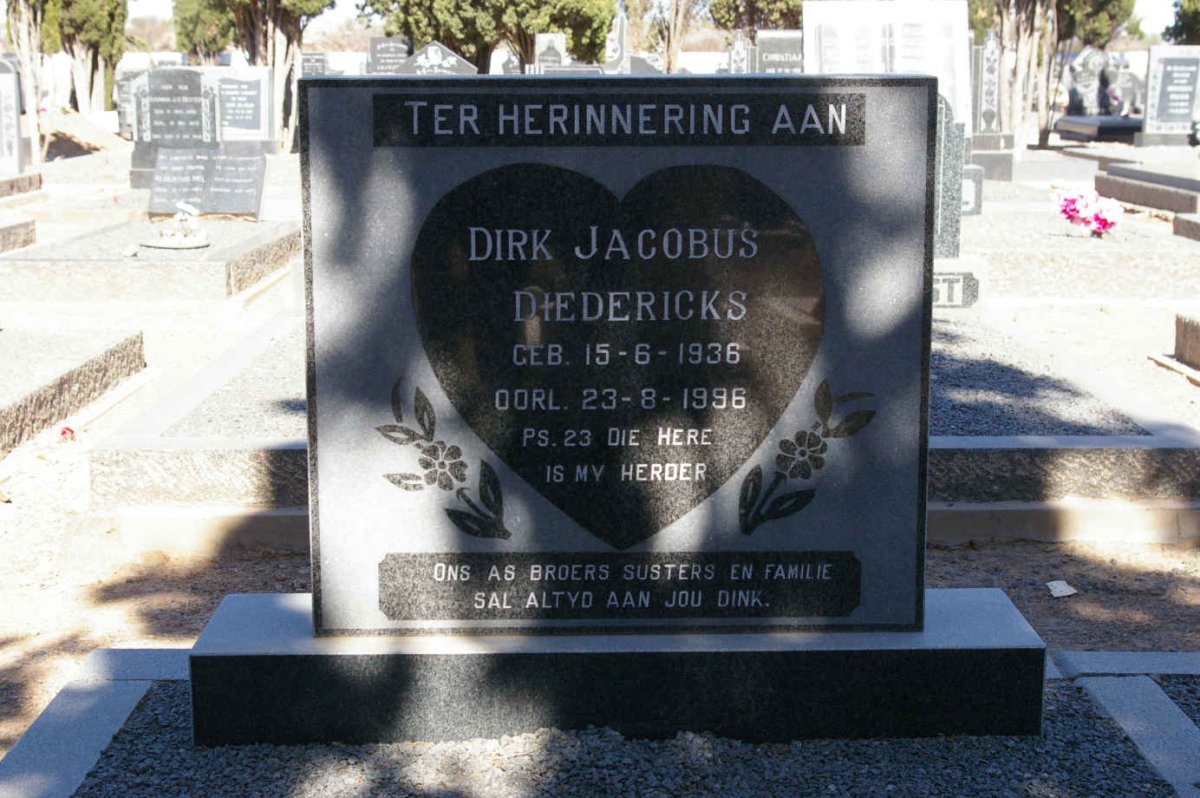 DIEDERICKS Dirk Jacobus 1936-1996