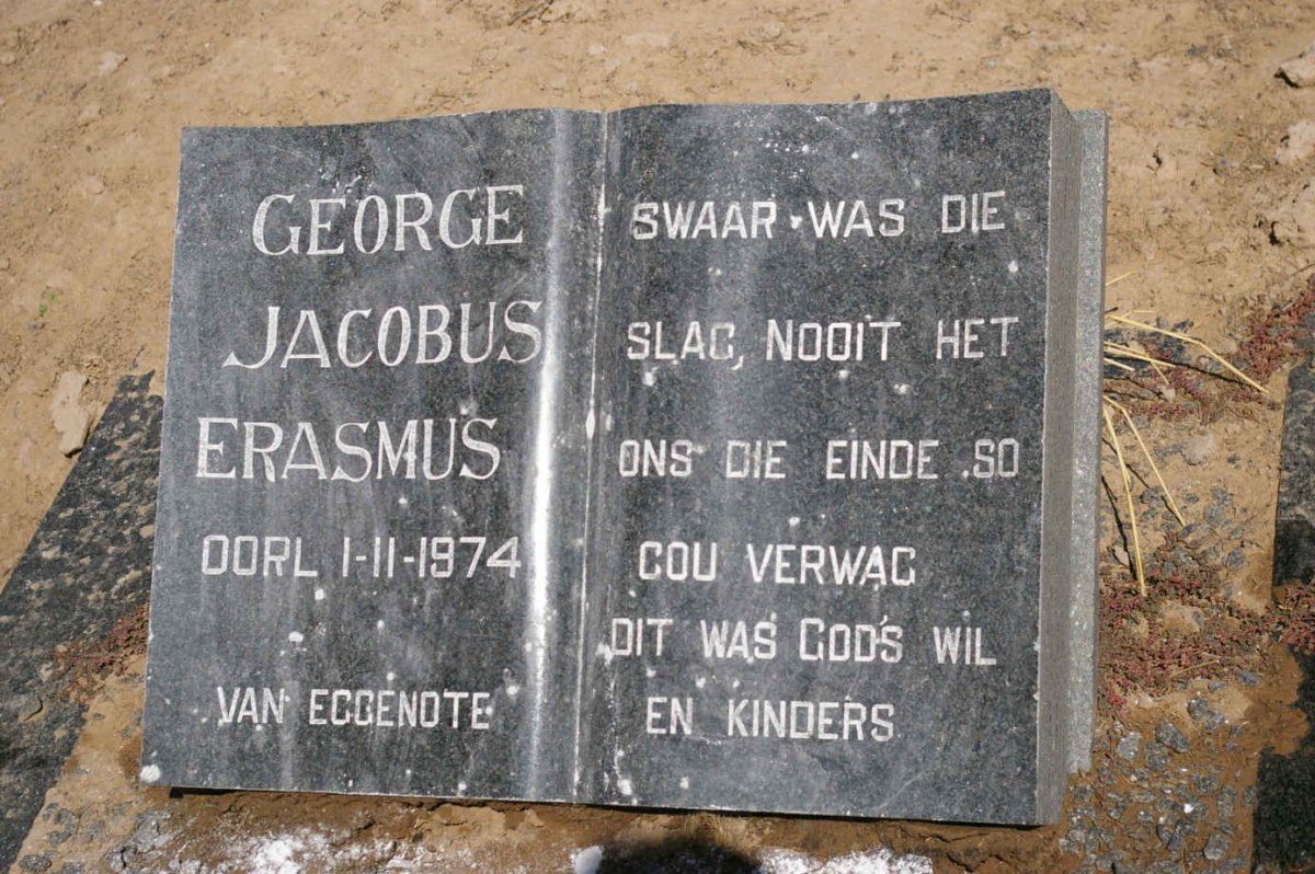 ERASMUS George Jacobus -1974