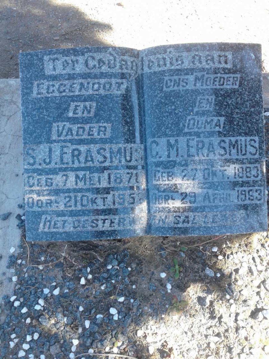 ERASMUS S.J. 1878-1952 &amp; C.M. 1883-1963