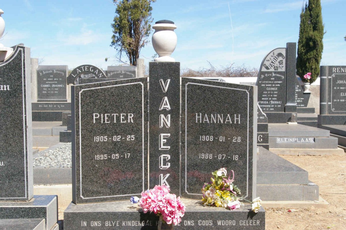 ECK Pieter, van 1905-1995 &amp; Hannah 1908-1988