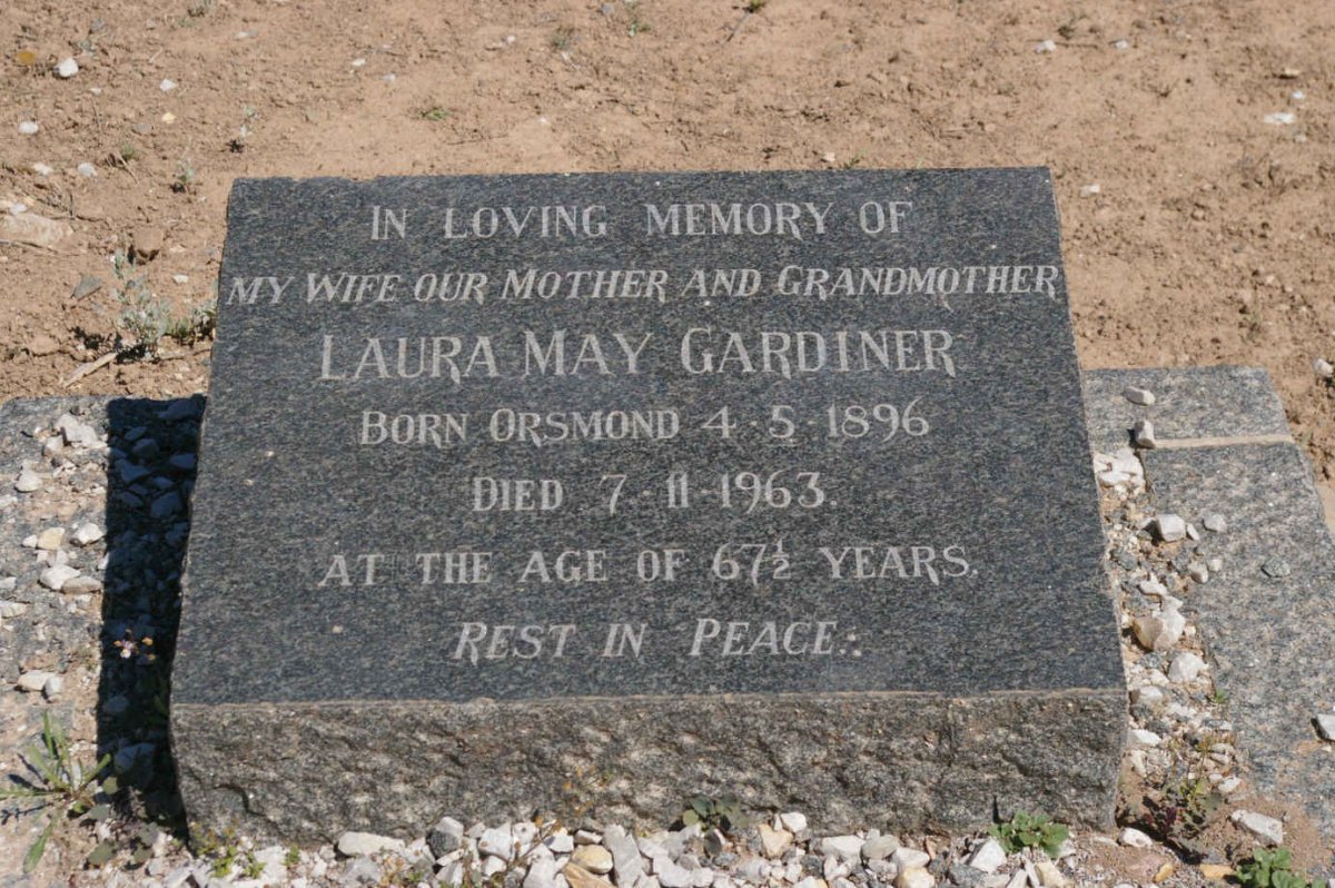 GARDINER Ivan Eldred 1878-1968 &amp; Laura May ORSMOND 1896-1963