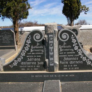 GOUWS Johannes Floris Cornelis 1914-1976 &amp; Adriana Catharina LOTTER 1915-1997