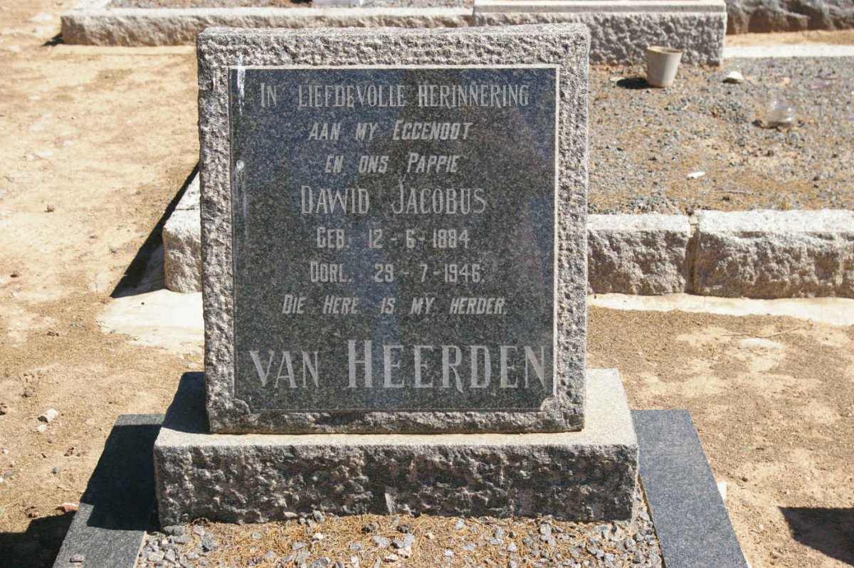 HEERDEN Dawid Jacobus, van 1884-1946