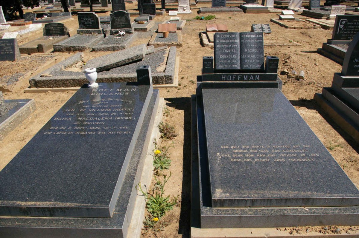 HOFFMAN Jan de Villiers 1881-1947 &amp; Maria Magdalena BOOYSEN 1884-1980