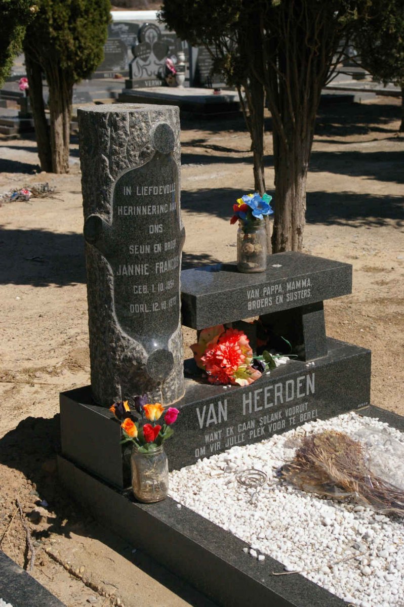 HEERDEN Jannie Francois, van 1954-1973