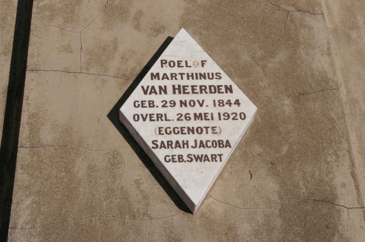 HEERDEN Roelof Marthinus 1844-1920 &amp; Sarah Jacoba SWART