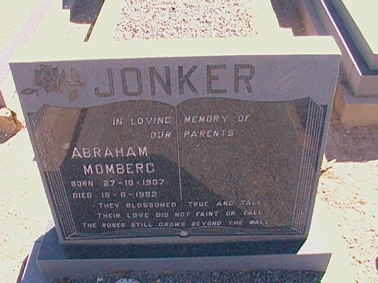 JONKER Abraham Momberg 1907-1982