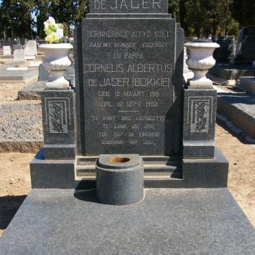 JAGER Cornelis Albertus, de 1919-1952