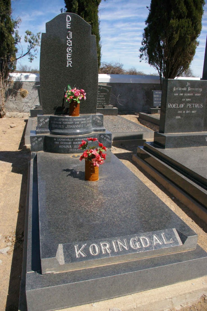 JAGER Arnoldus Johannes, de 1915-1977 &amp; Rosina Alberta 1919-2003
