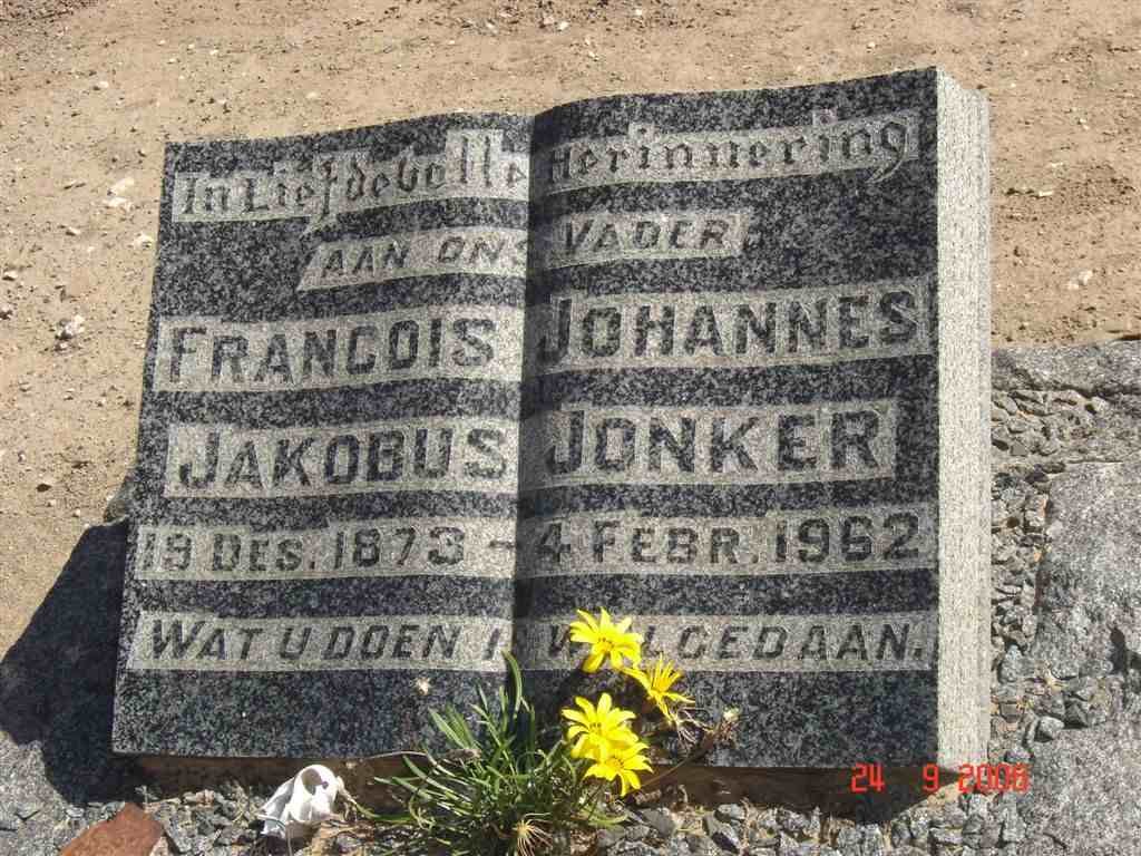 JONKER Francois Johannes Jakobus 1873-1962