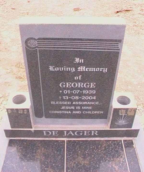 JAGER George, de 1939-2004