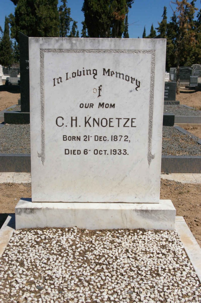 KNOETZE C.H. 1872-1933