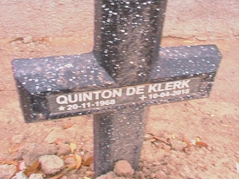 KLERK Quinton, de 1968-2018
