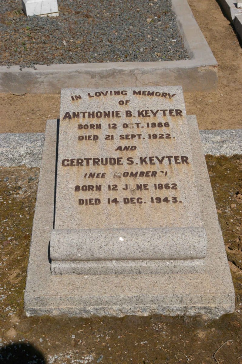 KEYTER Anthonie B. 1866-1922 &amp; Gertrude S. MOMBERG 1862-1943
