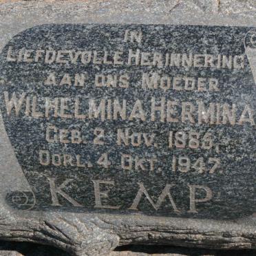 KEMP Wilhelmina Hermina 1885-1947