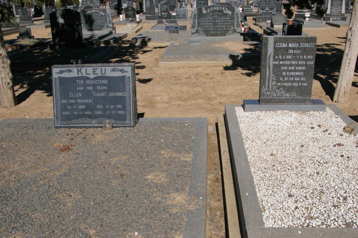KLEU Tjaart Johannes 1861-1952 &amp; Ellen VAN HEERDEN 1889-1960