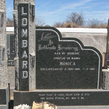 LOMBARD Monica nee LATEGAN 1950-1982
