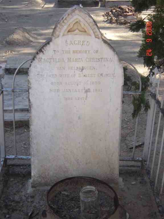 LOGIE Magtilda Maria Christina nee VAN HELSDINGEN 1839-1881