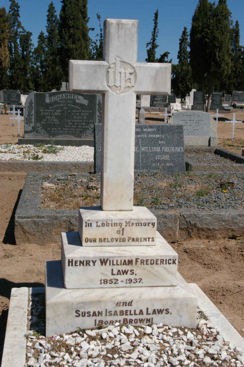 LAWS Henry William Frederick 1852-1937 &amp; Susan Isabella BROWN