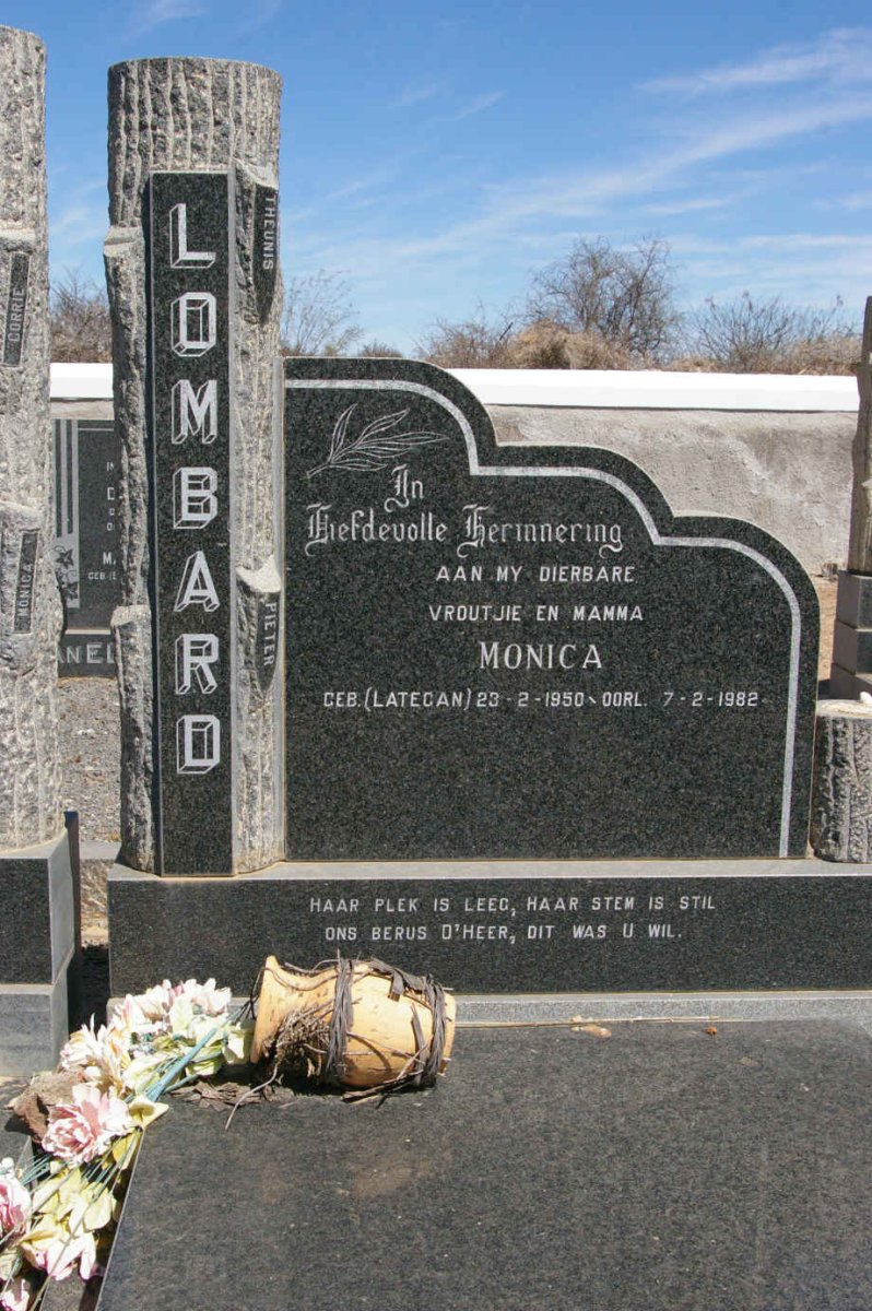 LOMBARD Monica nee LATEGAN 1950-1982