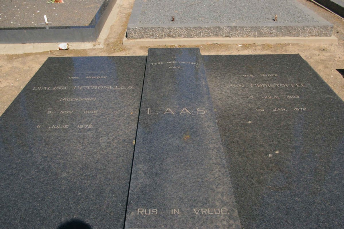 LAAS Jan Christoffel 1903-1972 &amp; Dialina Petronella ADENDORF 1905-1972