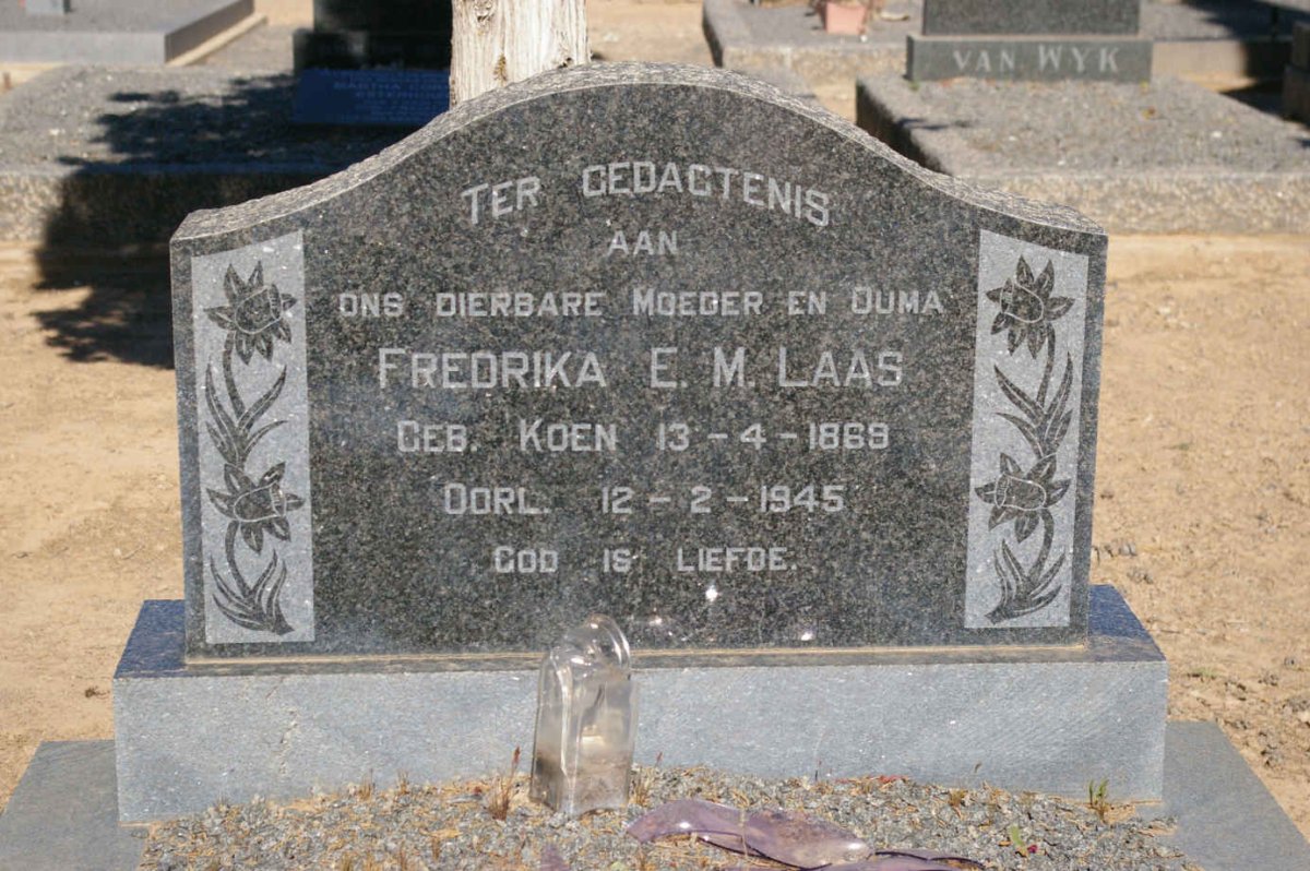 LAAS Matthys Peterus 1854-1940 &amp; Fredrika E.M. KOEN 1869-1945
