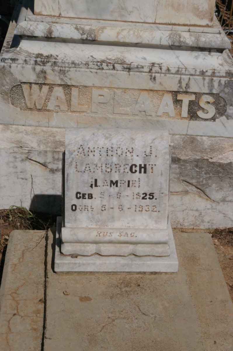 LAMBRECHT Anthon J. 1925-1932