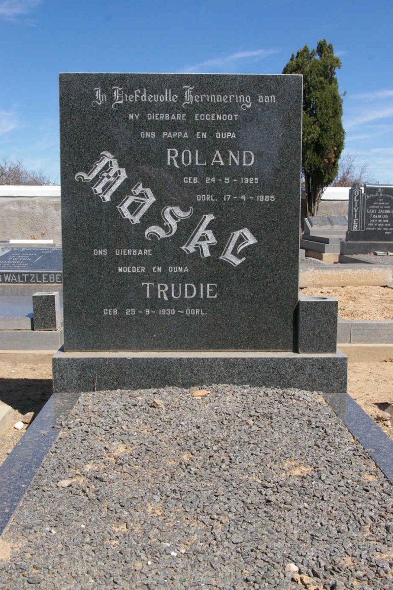 MASKE Roland 1925-1985 &amp; Trudie 1930-