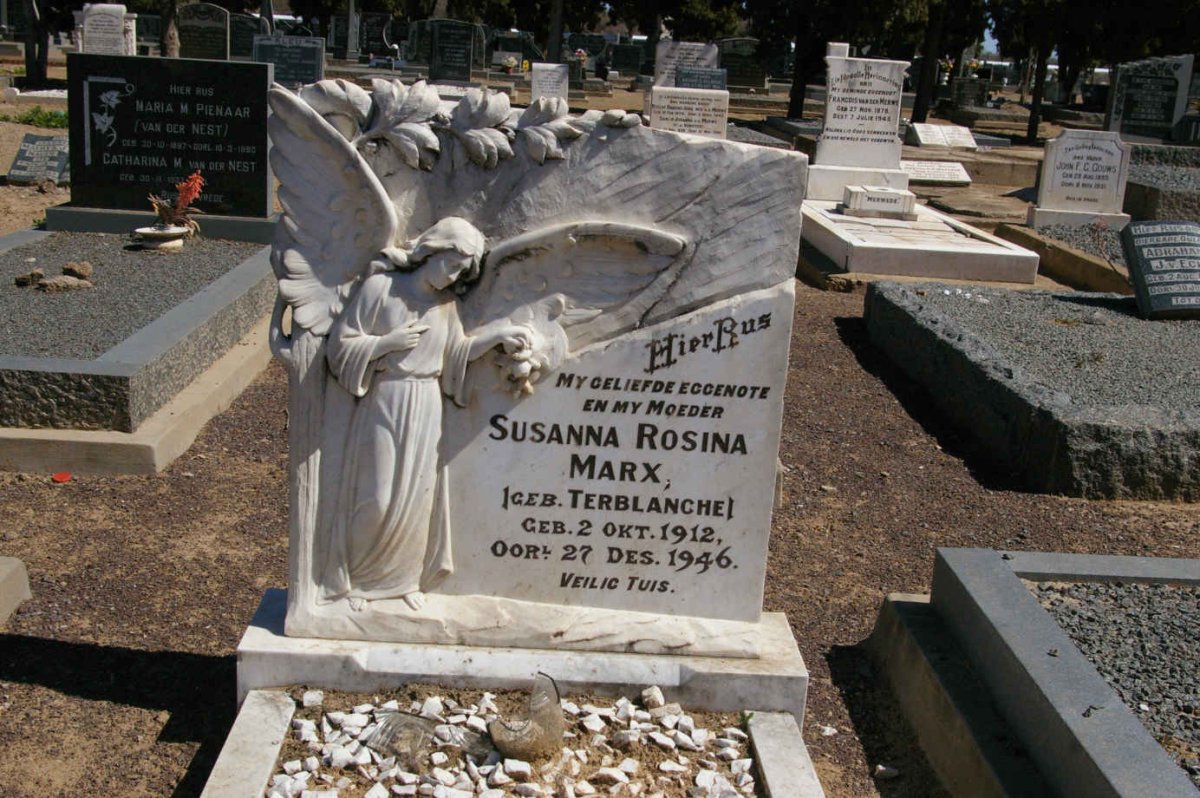 MARX Susanna Rosina nee TERBLANCHE 1912-1946