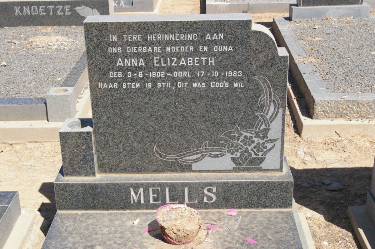 MELLS Anna Elizabeth 1902-1983