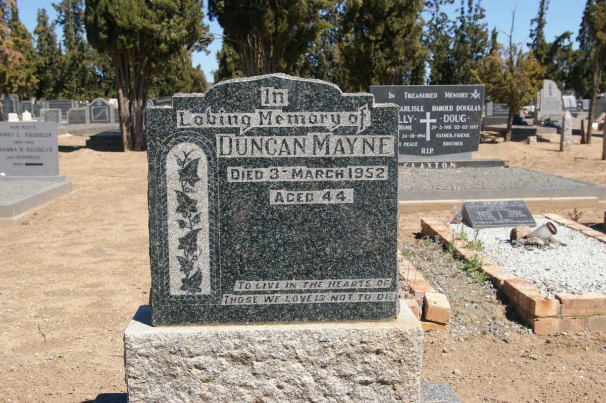 MAYNE Duncan -1952