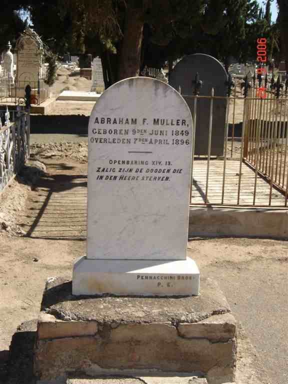 MULLER Abraham F. 1849-1896